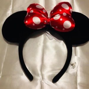 Minnie Mouse Red polka dot velvet ears